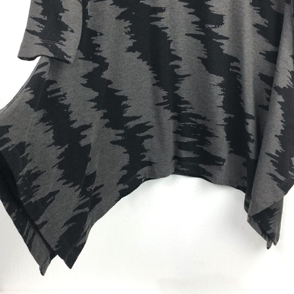 Philosophy black/gray stretch pattern pullover-S - Picture 4 of 6